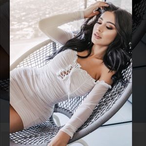 Mesh Off Shoulder Dress - NWT